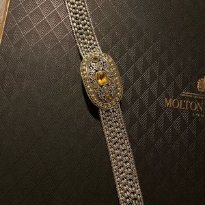 Samual B Citrine Weave Bracelet